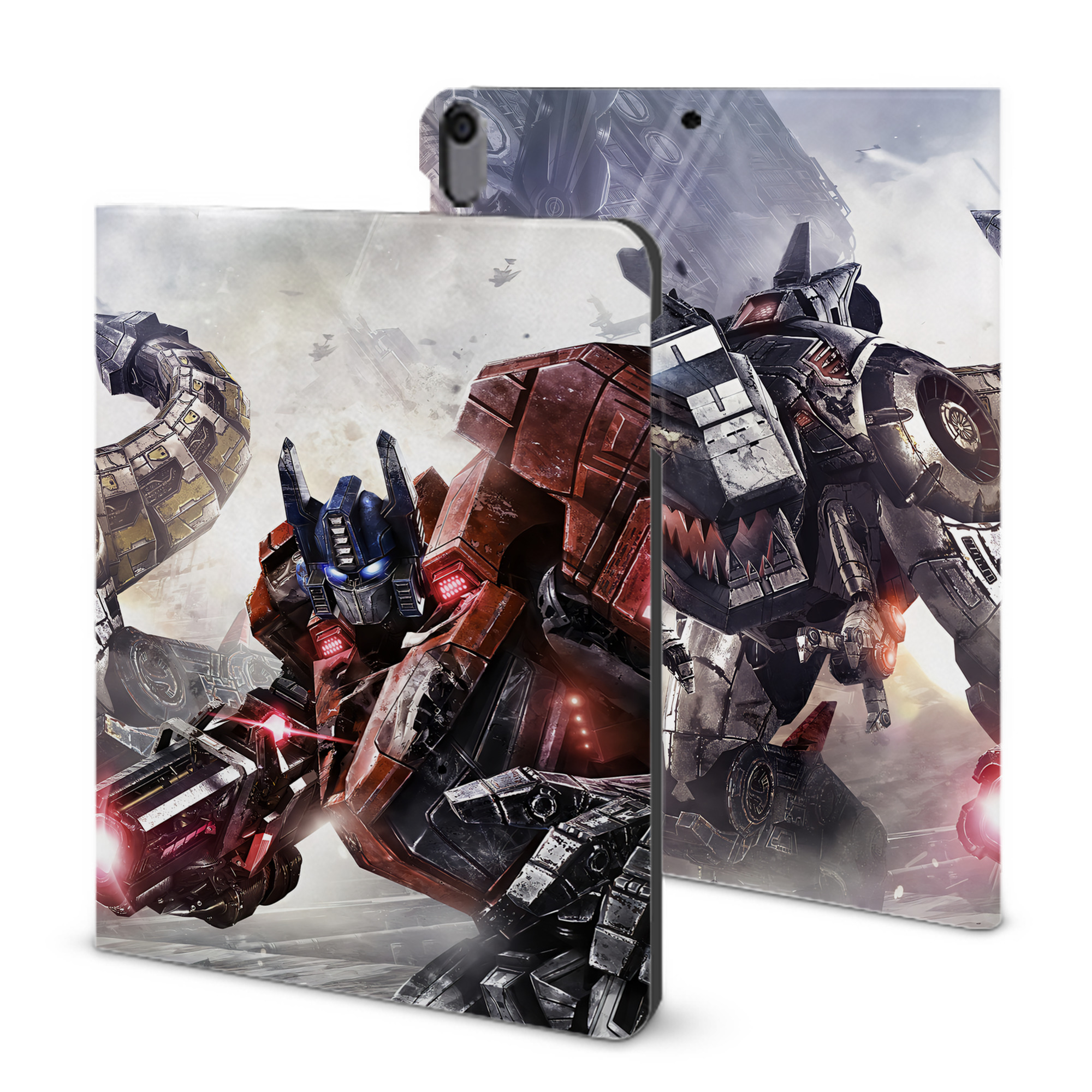 （画像用） Transformers トランスフォーマー IPad ケース ブック型 PUレザー TPU 耐衝撃 軽量 薄型 ペン収納なし 全面保護 IPad 各モデル対応